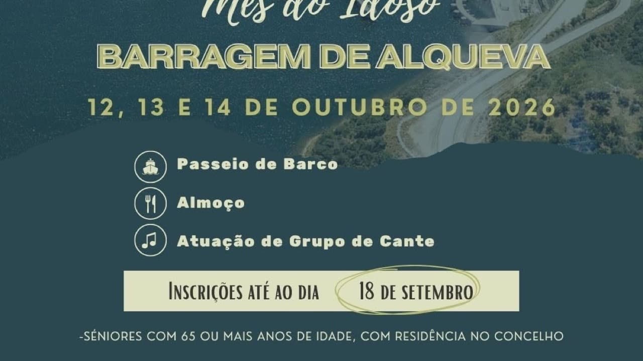 Imagem do evento: Mês do Idoso — Visita à Barragem de Alqueva