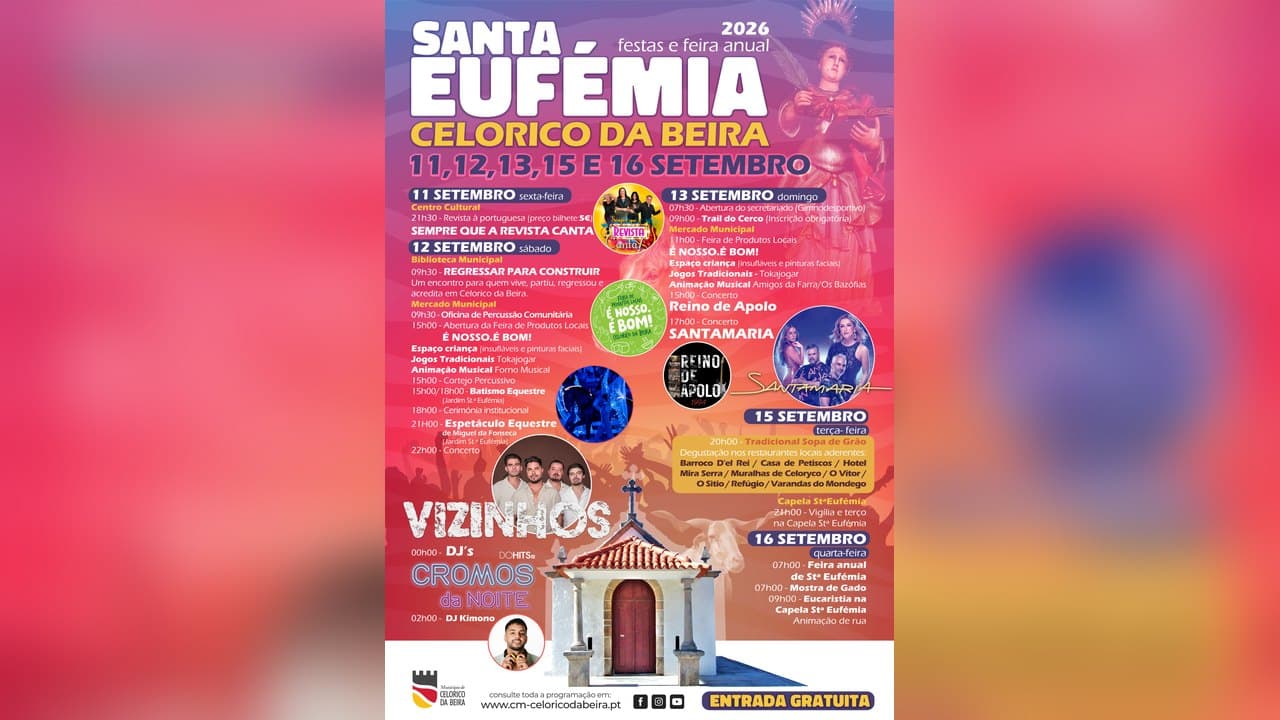 Imagem do evento: Festas e Feira Anual de Santa Eufémia 2026