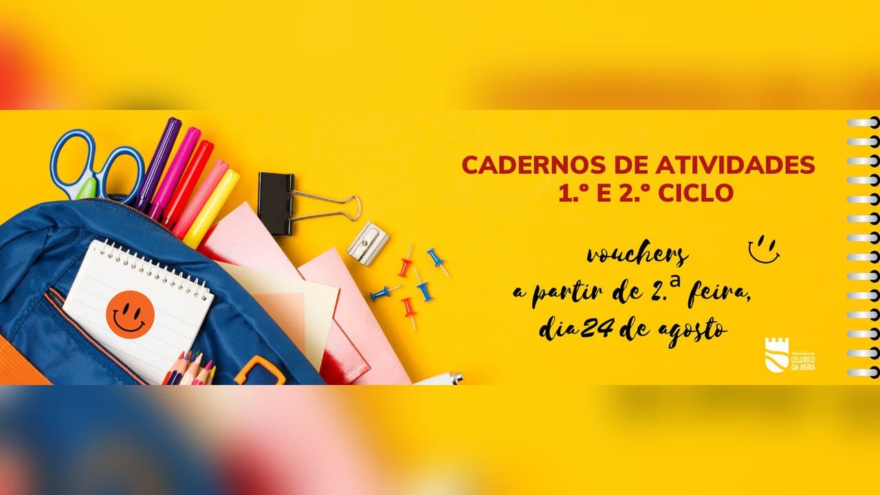 Imagem da notícia: Município oferece cadernos de atividades a todos os alunos do 1.º e 2.º ciclos