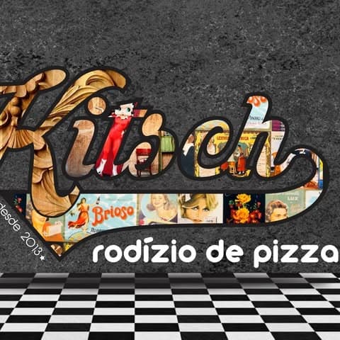 Logótipo de kitsch — Rodízio de Pizzas — Restauração