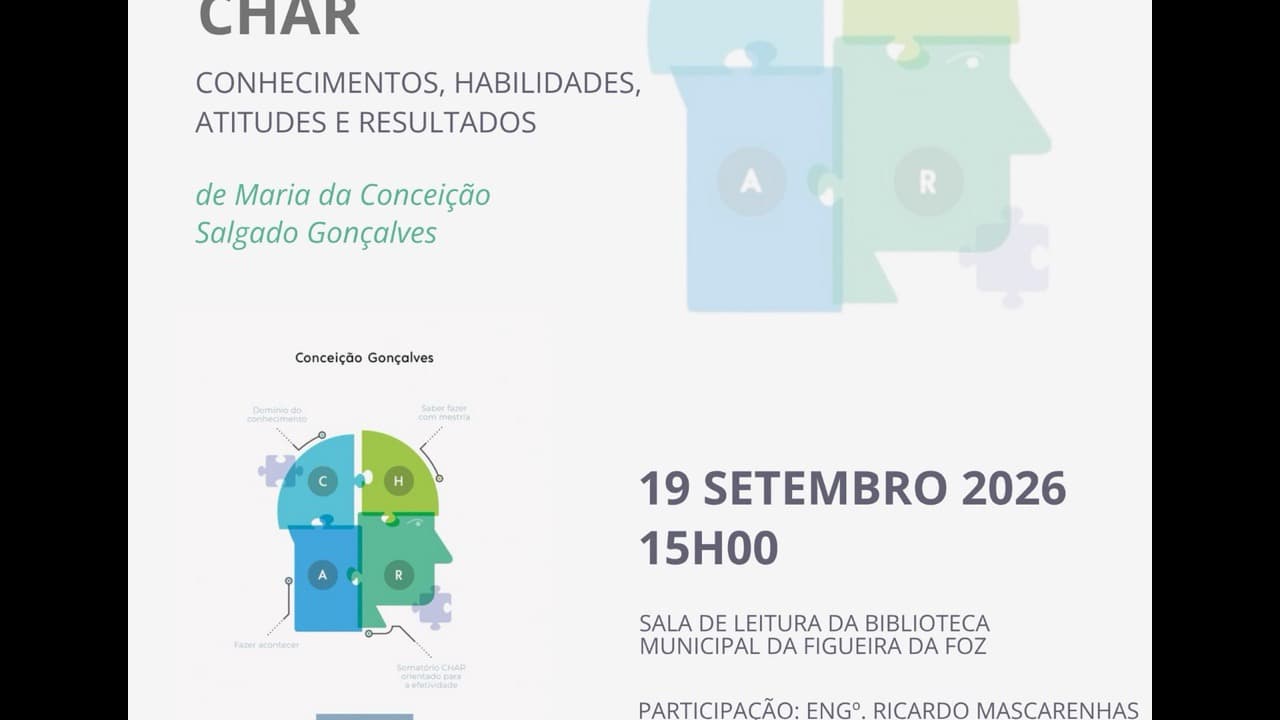 Imagem do evento: Apresentação do livro «CHAR», de Maria da Conceição Salgado Gonçalves