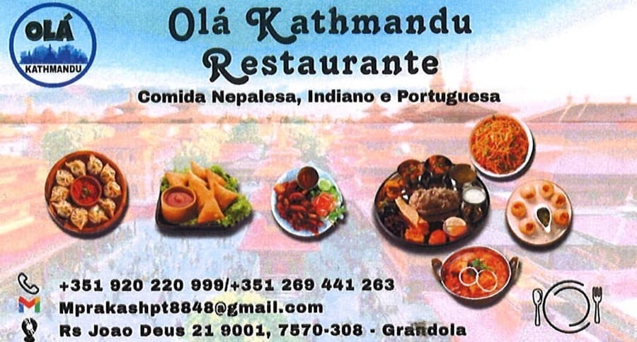 Logótipo de Olá Kathmandu - Restaurante — Restauração em Grândola