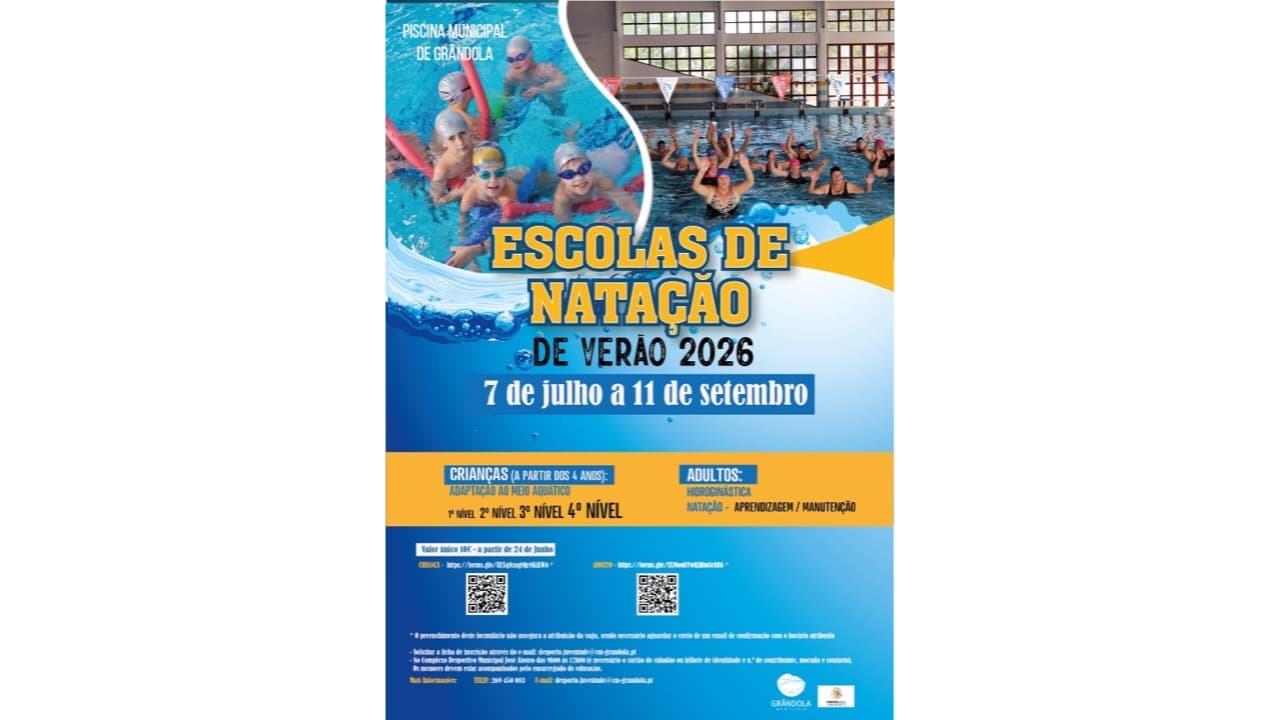 Imagem do evento: Escolas de Natação de Verão 2026