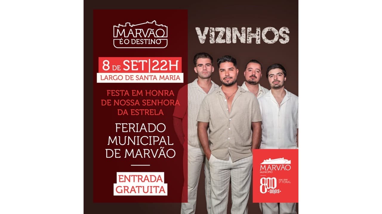 Imagem do evento: Concerto com Vizinhos — Feriado Municipal de Marvão