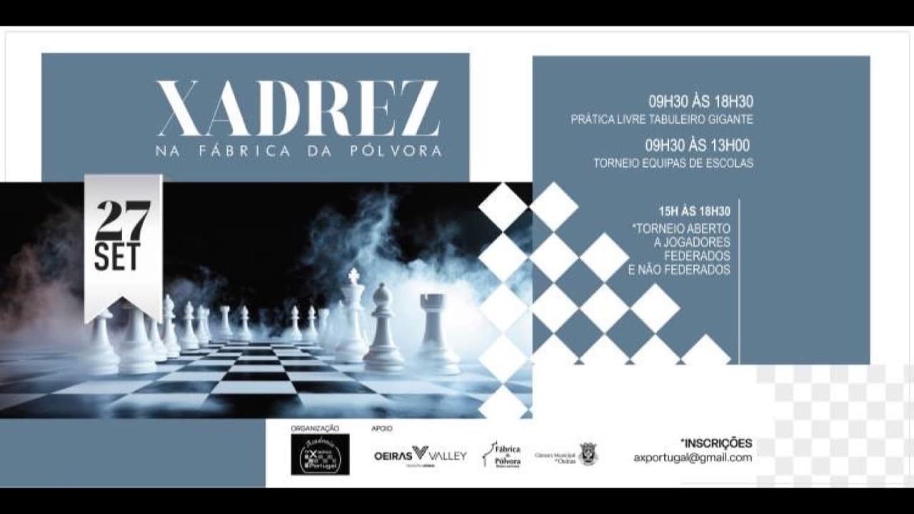Imagem do evento: 44.º Dia de Xadrez na Fábrica da Pólvora de Barcarena