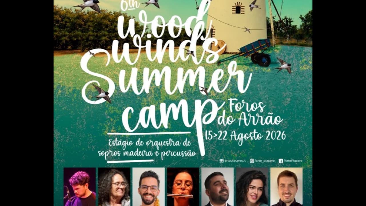 Imagem da notícia: Foros do Arrão recebeu 6.ª edição do Woodwinds Summer Camp