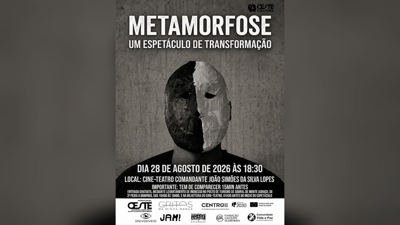 Imagem do evento: METAMORFOSE — espetáculo no Cine-Teatro