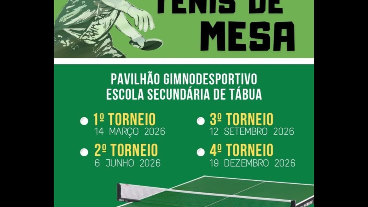 Imagem do evento: XI Circuito Municipal de Ténis de Mesa – 3.º Torneio
