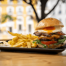 Logótipo de Hamburgueria da Baixa — Restauração em Leiria