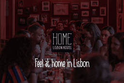 Logótipo de Home Lisbon Hostel — Alojamento em Lisboa