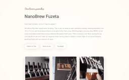 Logótipo de NanoBrew Fuzeta — Restauração em Olhão