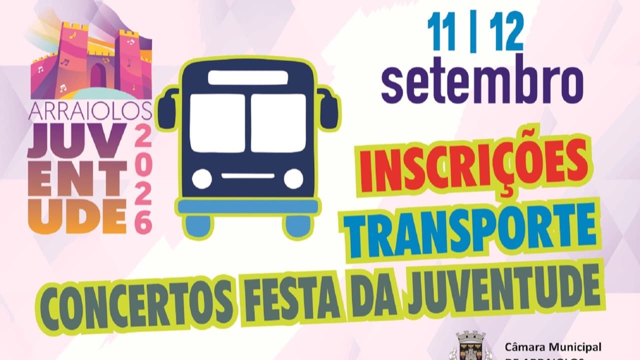 Imagem da notícia: Câmara de Arraiolos garante transporte gratuito para a Festa da Juventude