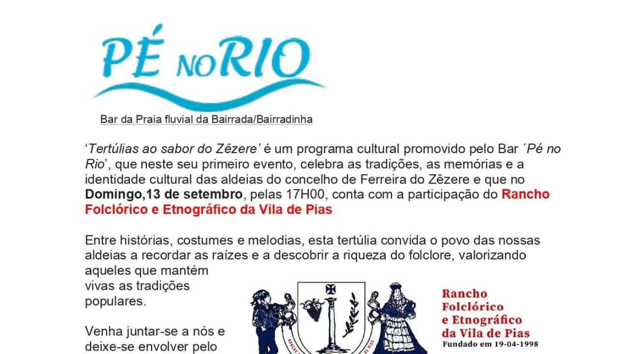 Imagem da notícia: Tertúlias ao sabor do Zêzere celebram tradições locais