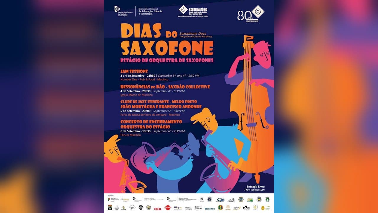 Imagem do evento: Dias do Saxofone — Estágio de Orquestra de Saxofones