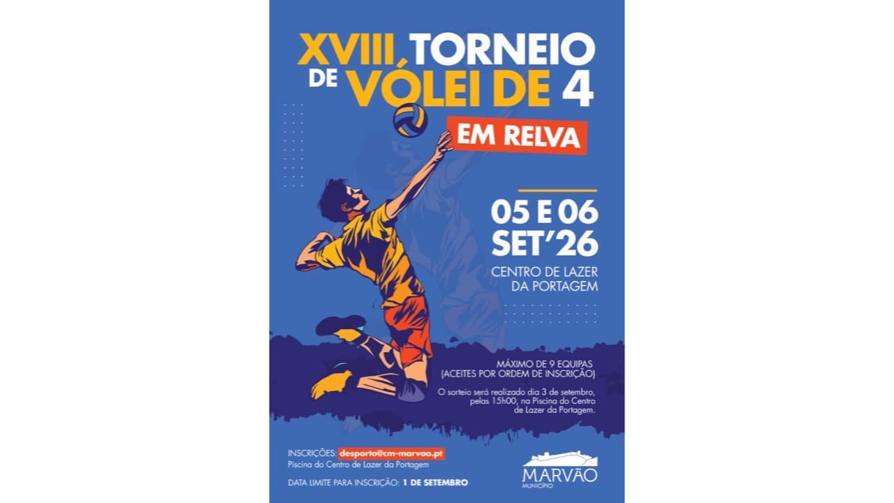 Imagem do evento: XVIII Torneio de Vólei de 4 em Relva