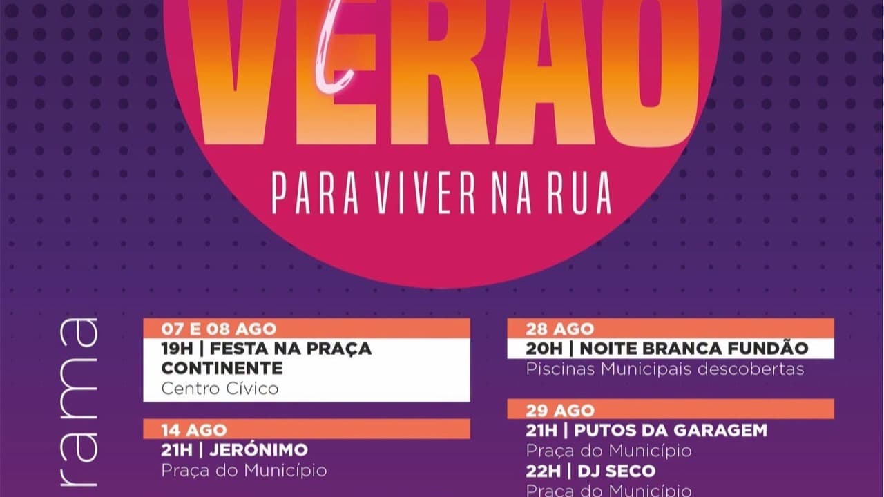 Imagem da notícia: «Noites de Verão» levaram concertos gratuitos às praças do Fundão