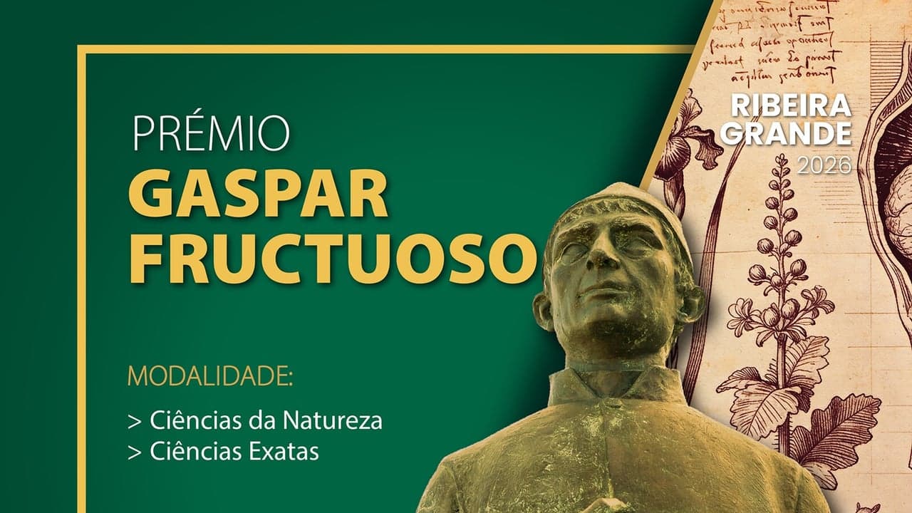 Imagem da notícia: Prémio Gaspar Fructuoso abre candidaturas em 2026