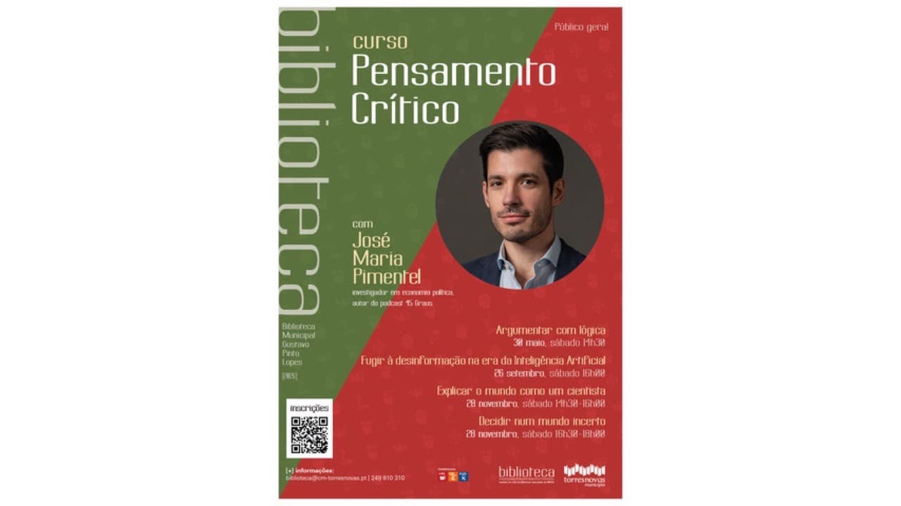 Imagem do evento: Curso de Pensamento Crítico com José Maria Pimentel