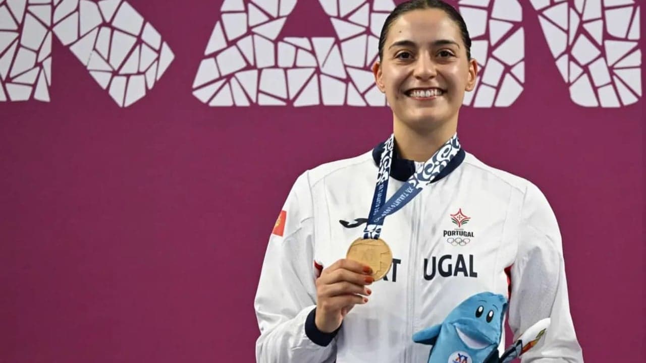 Imagem da notícia: Karateca vilacondense conquista ouro nos Jogos do Mediterrâneo
