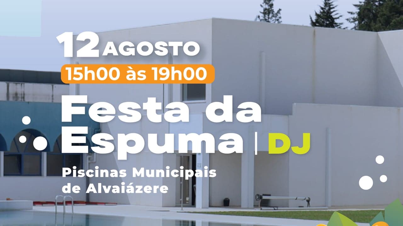 Imagem da notícia: Festa da Espuma nas Piscinas Municipais no Dia da Juventude