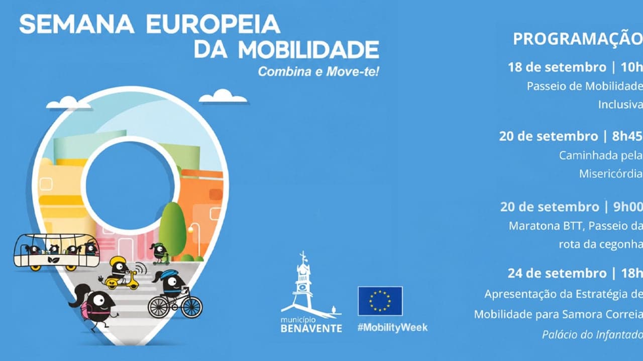 Imagem da notícia: Benavente celebra Semana da Mobilidade com múltiplas atividades