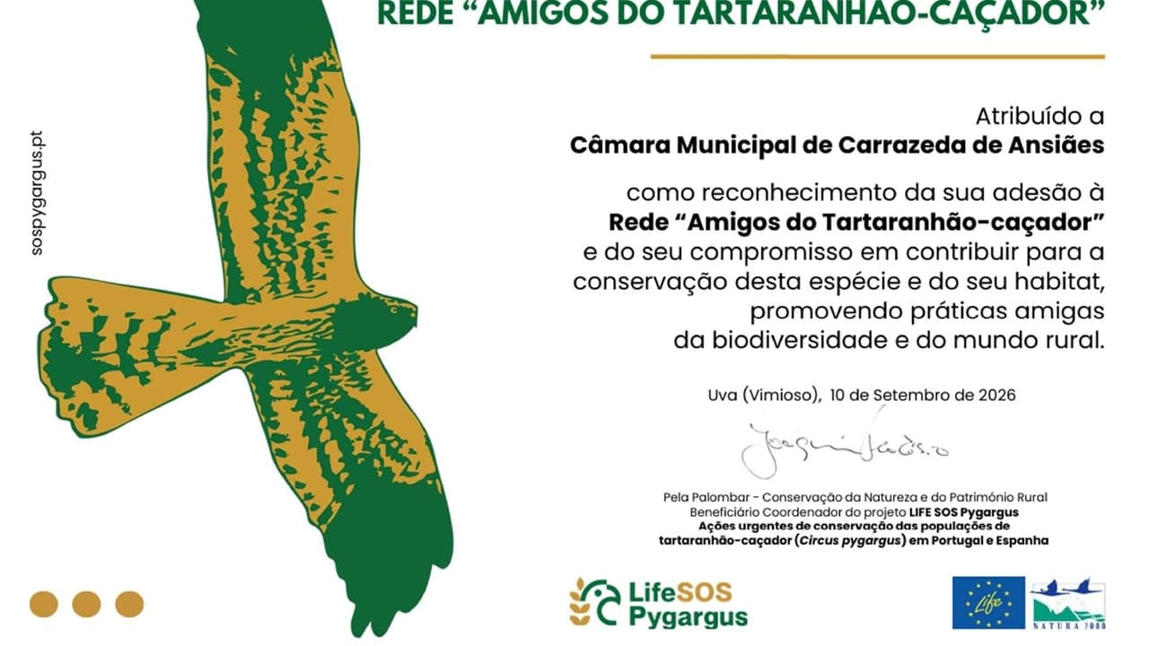 Imagem da notícia: Carrazeda de Ansiães adere à Rede Amigos do Tartaranhão