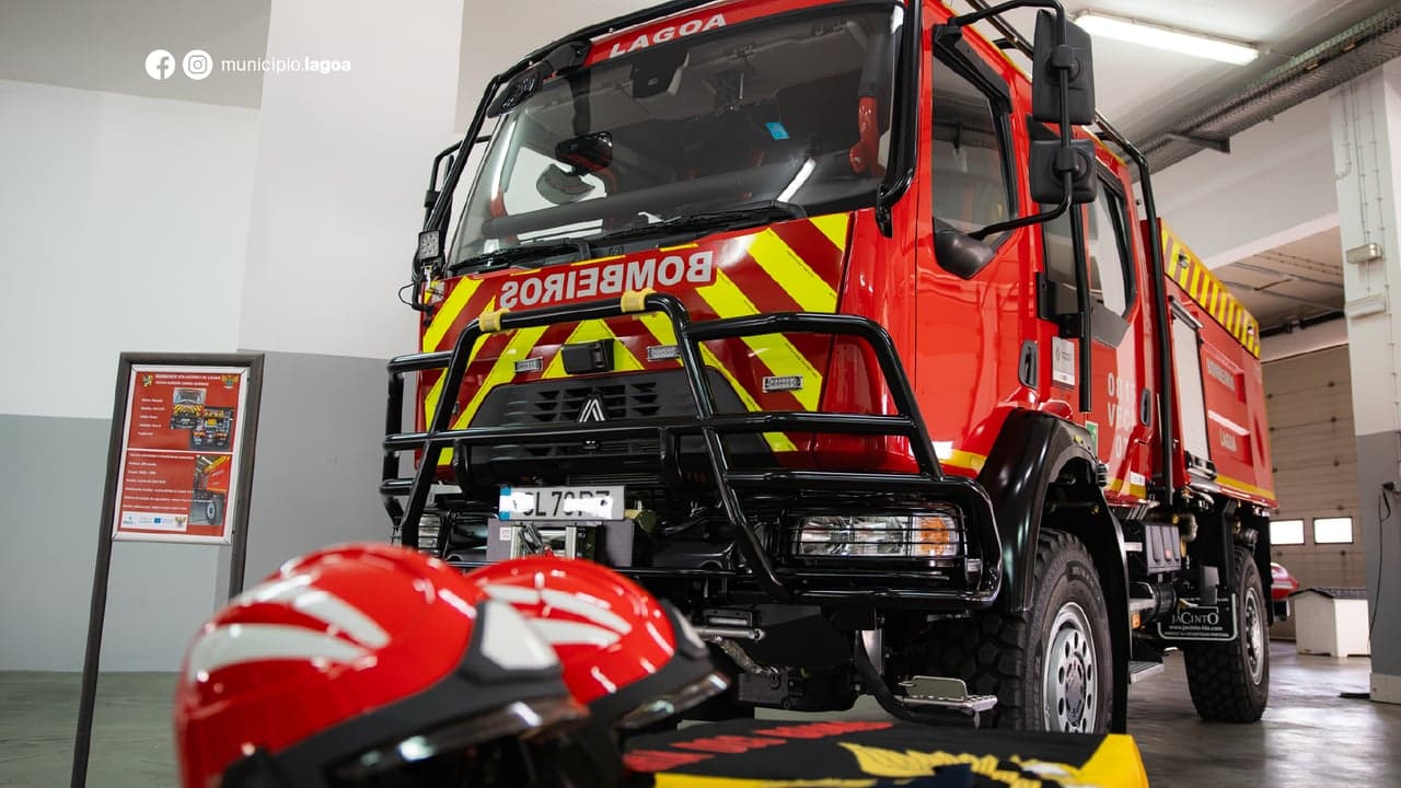Imagem da notícia: Lagoa reforça meios de proteção com novo veículo dos Bombeiros