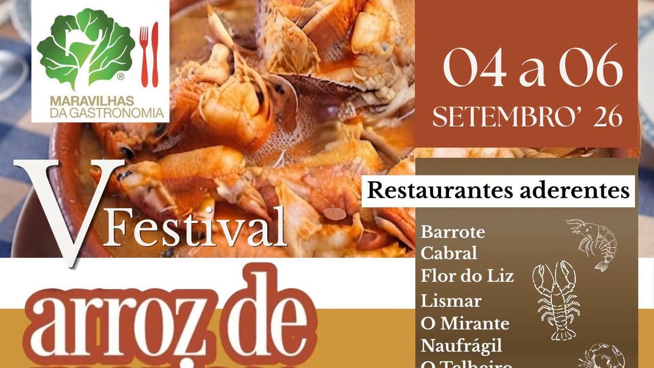 Imagem da notícia: Festival do Arroz de Marisco regressa à Praia da Vieira