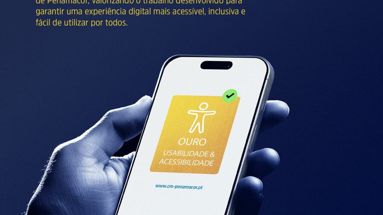 Imagem da notícia: Site do Município de Penamacor recebe Selo Ouro de Acessibilidade