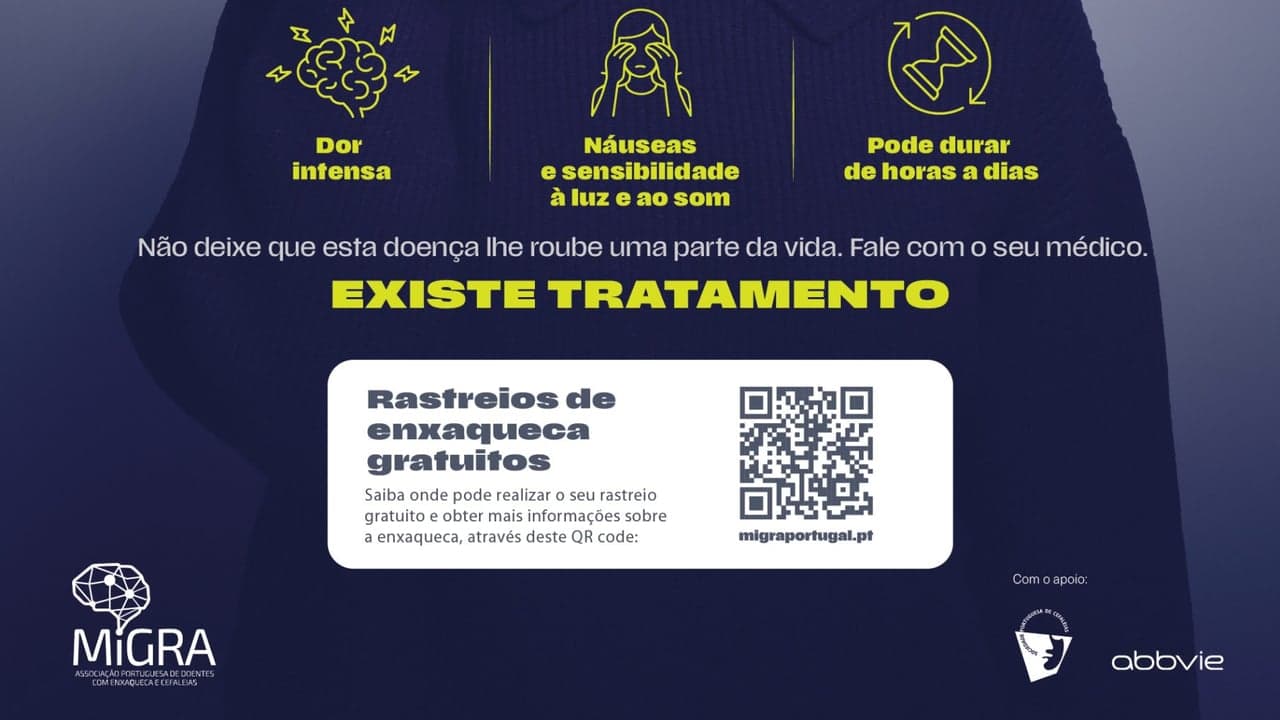 Imagem da notícia: Sensibilização para enxaqueca com rastreios gratuitos