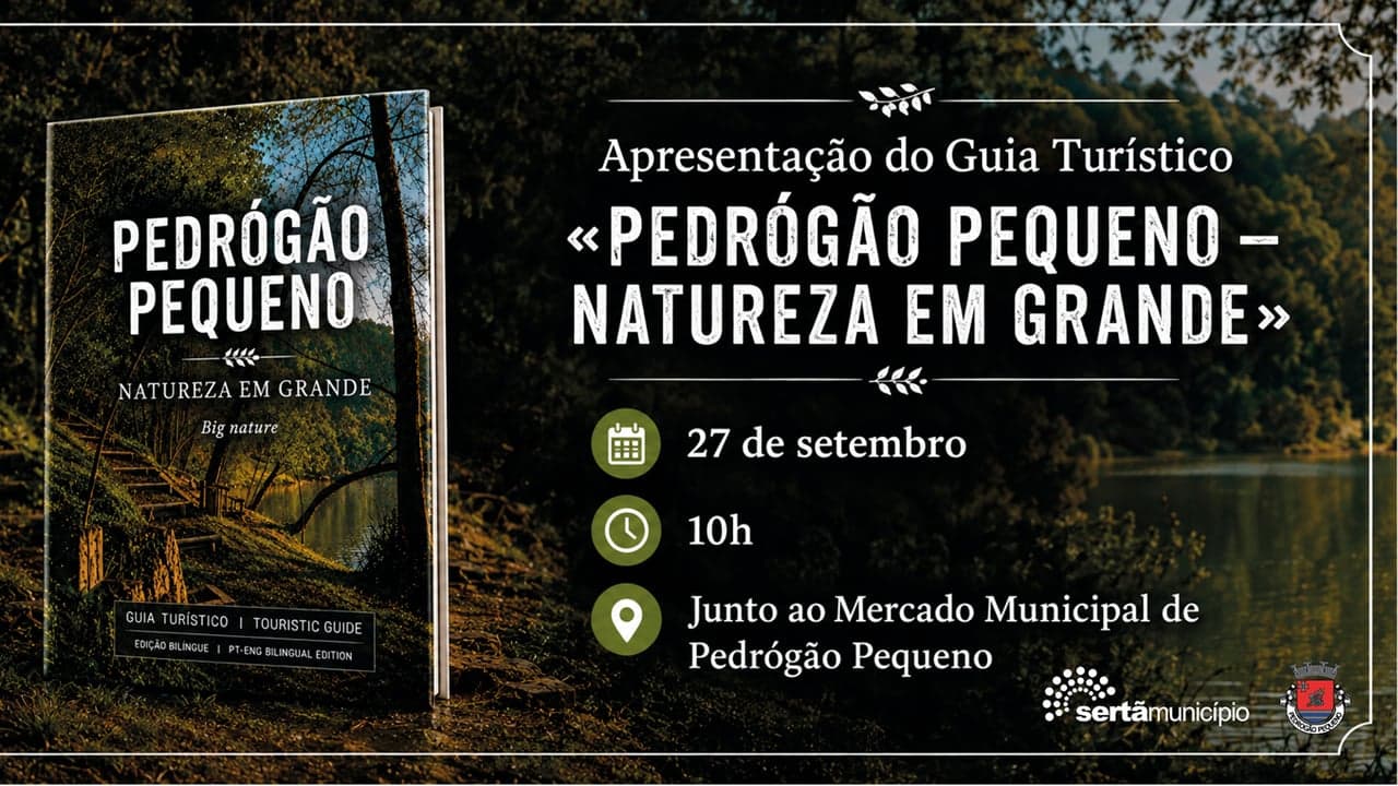 Imagem da notícia: Pedrógão Pequeno apresenta novo guia turístico a 27 de setembro