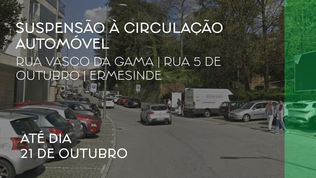 Imagem da notícia: Obras da E-REDES cortam trânsito em duas ruas de Ermesinde