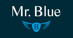 Logótipo de Mr. Blue — Comércio em Funchal