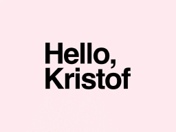 Logótipo de Hello, Kristof — Restauração em Lisboa