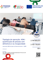 Logótipo de Associação 2000 de Apoio ao Desenvolvimento - A2000 — Educação em Peso da Régua