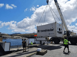Logótipo de Transporte Marítimo Parece Machado — Serviços