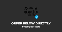 Logótipo de Campeões Sports and Bitcoin Cafe — Restauração em Portimão