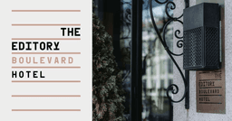 Logótipo de The Editory Boulevard Hotel — Alojamento em Porto